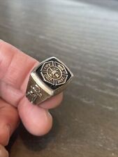 Vintage Sterling Silver Fire Department Men’s Ring Size 10.5￼ picture