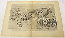 two page 1884 engraving ~ REBELLION IN SOUDAN Second Battle of Teb: Gen Grah picture
