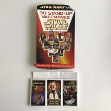 Vintage Star Wars Valentines 30 Stand-Up Boxed No Mail Envelopes Party 1997 Kids picture
