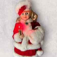 1995 Vintage Telco MOTION-ettes Christmas Animated Victorian Girl picture