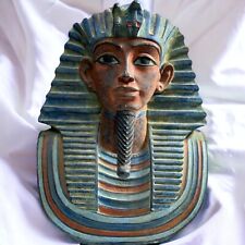 RARE ANCIENT EGYPTIAN ANTIQUES King Tutankhamun Statue Bust Made Heavy Stone BC picture