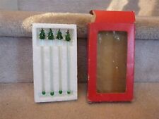 4 VINTAGE Towle Drulane Designs Hand Made Glass Stirrers Christmas Tree 6