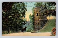 Cleveland OH-Ohio, Old Indian Fort, Antique Vintage c1911 Souvenir Postcard picture