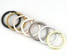 Keychain Rings Split Heavy Duty Never Fade Colored Metal Zinc Alloy Trendy Set  picture