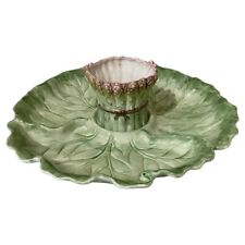 Vintage Fitz and Floyd 1985 Asparagus Cabbage Lettuce Chip & Dip Vegetable Dish picture