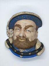 King Henry VIII - Vintage Bossons Styled Chalkware Hanging Head England 1980s picture