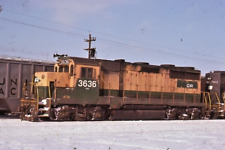 RDG reading railroad CONRAIL GP-35 3636 conway,pa. original slide 1977 picture