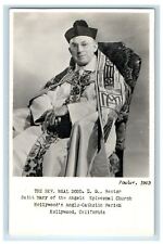 1943 Rev. Neal Dodd D.D Rector Episcopal Church Hollywood CA RPPC Photo Postcard picture