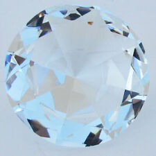 Big 100 mm Clear Cut Glass Faceted Crystal Giant Diamond Jewel Paperweight 100mm picture
