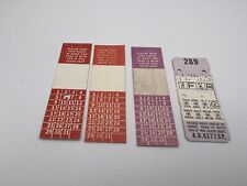 ANTIQUE 4 PENN CENTRAL CONDUCTOR SEAT CHECKS picture