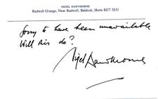 Nigel Hawthorne- Signed Paper picture