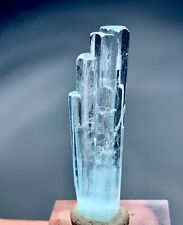37 Carat Terminated Aquamarine Crystal Specimen From Shigar Pakistan picture