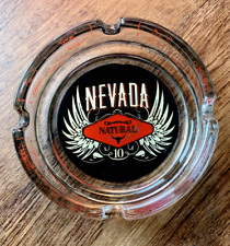 Vintage NEVADA NATURAL CIGARS #10 GLASS ASHTRAY picture