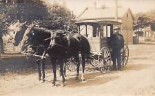 DS1/ Interesting RPPC Postcard c1910 Dairy Delivery Wagon Occupational 361 picture