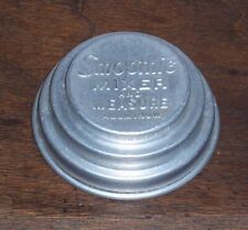 2 Smoothie Mixer and Measure Aluminum Lids - 1 Tblsp Measure - Vintage Shaker picture