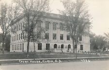 HURON SD – Court House Real Photo Postcard rppc - 1935 picture