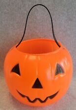 Vintage 1980's Empire Halloween Jack-O-Lantern Blow Mold Candy Bucket  picture