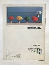 True Ultra Low Tar Vintage 1983 Print Ad picture