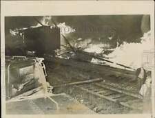 1937 Press Photo Wabash Railroad passenger train derails at Catlin, Illinois picture