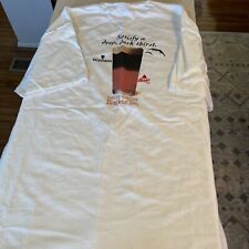 VINTAGE Guinness & Bass Ale Adult White T Shirt XL NEW picture