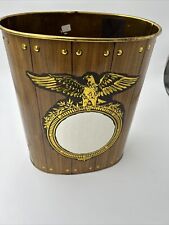 Vintage JL Clark Embossed Waste Can picture