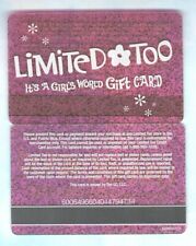 LIMITED TOO It's a Girl's World ( Pink ) 2006 Gift Card ( $0 ) V1 picture