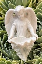 Beautiful Antique 351  Bisque Angel Holy Water Font picture
