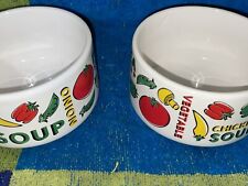 Vintage Houston Foods Vegetable Medley Soup Mugs, Set of 2 picture