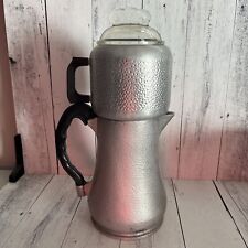 Vintage Guardian Service 8 Cup Hammered Aluminum Percolator Coffee Pot. Complete picture