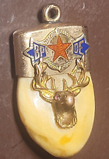 ANTIQUE VTG BPOE ORDER OF ELKS TOOTH WATCH FOB ***QUITE NICE**** OLD picture