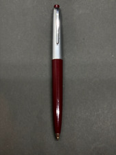[Excellent] MONTBLANC No.49-S Silver&Bordeaux Vintage Knock-system Ballpoint Pen picture