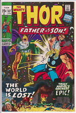 The Mighty Thor #187, Marvel Comics 1971 VF/NM 9.0 Thor vs Odin John Buscema picture