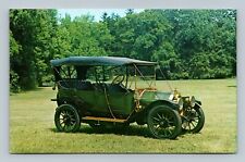1912 Overland Model 61 Touring Car Long Island Auto Museum Chrome Postcard picture