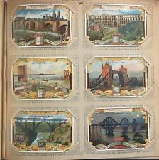6 Chromos Liebig Italian Number S600 Bridges Remarkable Year 1898 picture