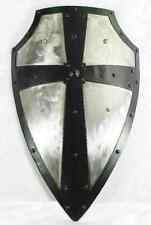 Antique Medieval Warrior Knight Shield Steel Battle Armor Templar Shield X2 Gift picture