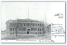 c1905 New High School Exterior Building Wauwatosa Wisconsin WI Vintage Postcard picture