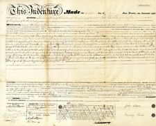1831 Indenture Deed for Land - Early Stocks and Bonds picture