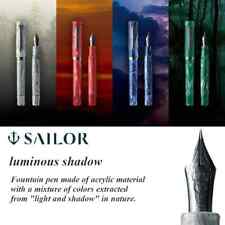 SAILOR Luminous Shadow Fountain Pen Limited Edition 21K Gold Nib M 4 Colors picture