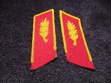 Vintage CCCP  Soviet Russian  General Red Collar Tabs for Parade Coat picture