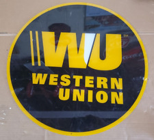 VINATGE Western Union Round service station sign B picture