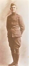 ANTIQUE 1920 CABINET PHOTO - PFC ODA HAROLD GARRISON IN FRANCE AFTER WWI picture