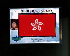 2020 Leaf Decision 2020 World Leader Flag Patches #WL65 Carrie Lam 5/5 Hong Kong picture