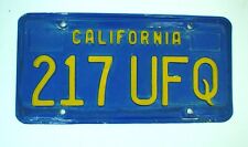 Old 1970 California License Plate 217-UFQ Vintage picture