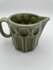 Vintage Made in Japan MCM Small Green Creamer Excellent Condition picture