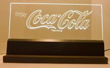 Coca Cola Light Up Edge Light Vintage  Free Standing Sign 18.5