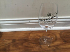 Moet & Chandon Champagne large 9.5'' glass Crystal  9.5''X2.75'' black letters picture