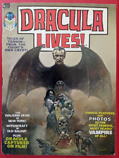 Dracula Lives #1 magazine (1973, Marvel) Boris Vallejo Cover Origin Of Dracula picture