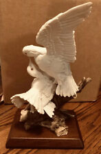 Fine Porcelain by A. Beleari made in Italy. Two Beautiful White Doves. (Retired) picture