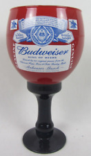 Budweiser - This Buds For You - Red Glass Goblet - Anheuser Busch - King of Beer picture