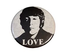 Vintage John Lennon Pinback Button “LOVE” 2.5” Diameter picture